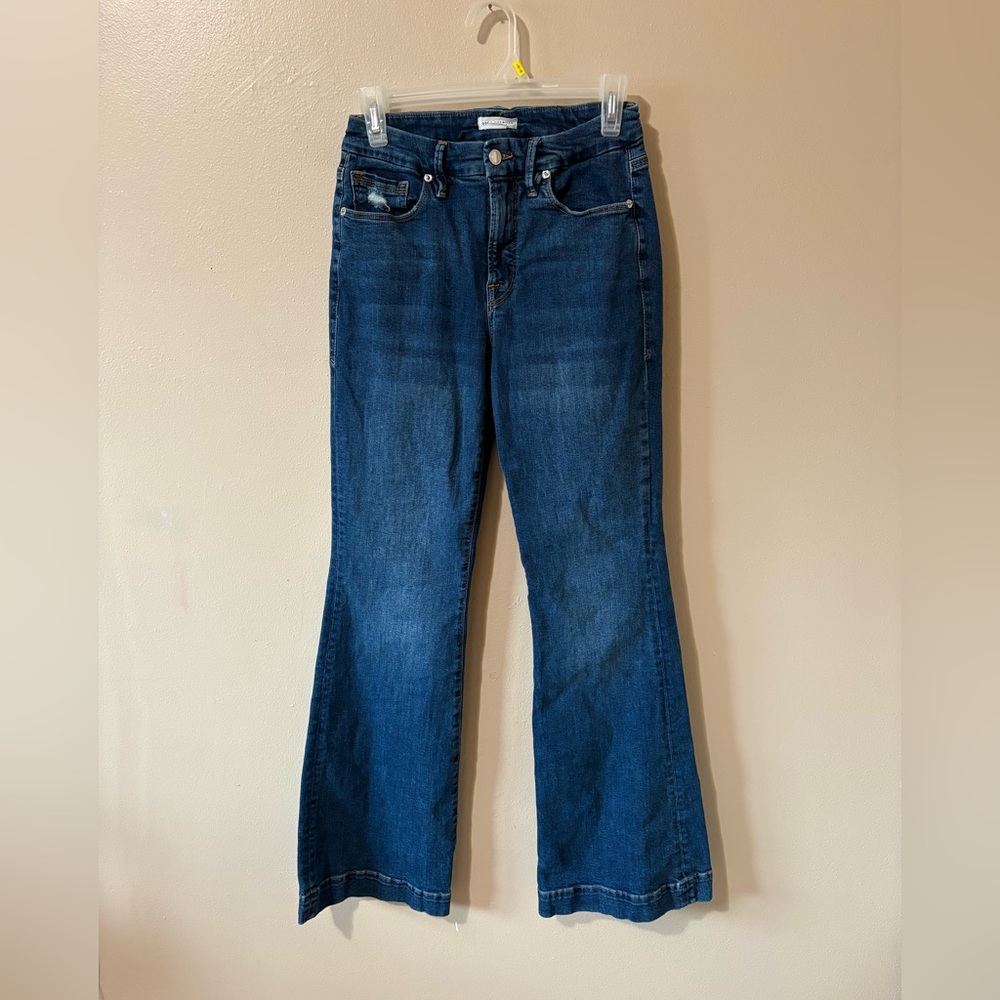Good American Good Legs Flare Jeans Womens size 6/28